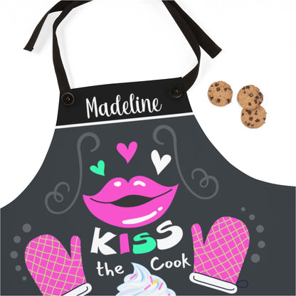 Bonus Daughter Apron: Beautiful Personalized Gift for My Daughter | Kiss The Cook Kitchen Apron