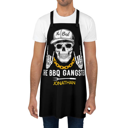 Bonus Son Apron: The BBQ Gangster Dad Grilling Apron for Men | Father's Day Gift