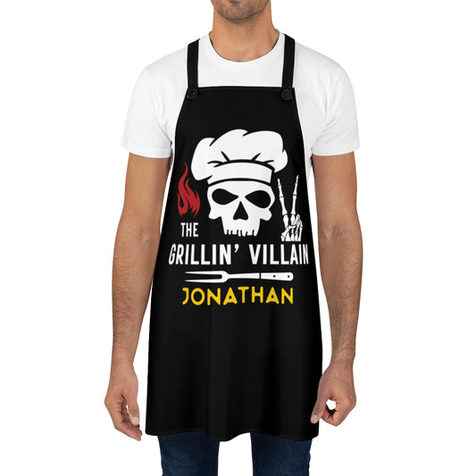 Boyfriend Apron: To My Grillin' Villain Boyfriend Birthday Gift | Cool BBQ Gifts for Men