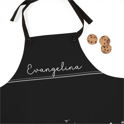 Wife Apron: Personalized Modern Dandelion Kitchen Country Apron | Unique Mom Gift