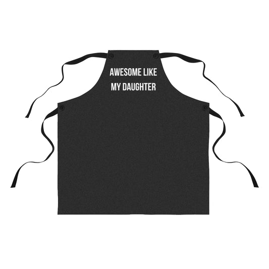 Dad Apron: Awesome Dad Gift | From Daughter to Dad | Funny Like My Daughter Husband Gift