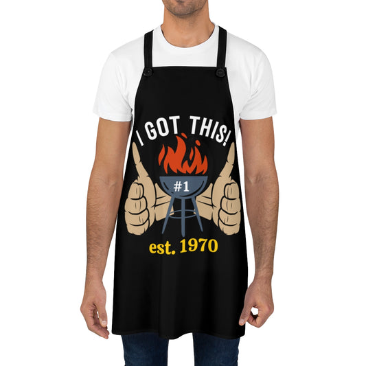 Husband Apron: The Number One Dad Grilling Apron | Personalize the Birth-Date for Father's Day Gift