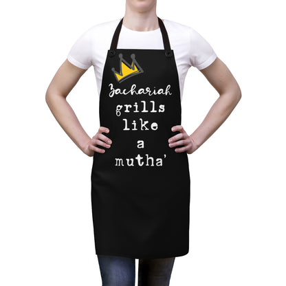 Son Apron: Personalized Graffiti Apron for My Son | BBQ Birthday Gift for Men