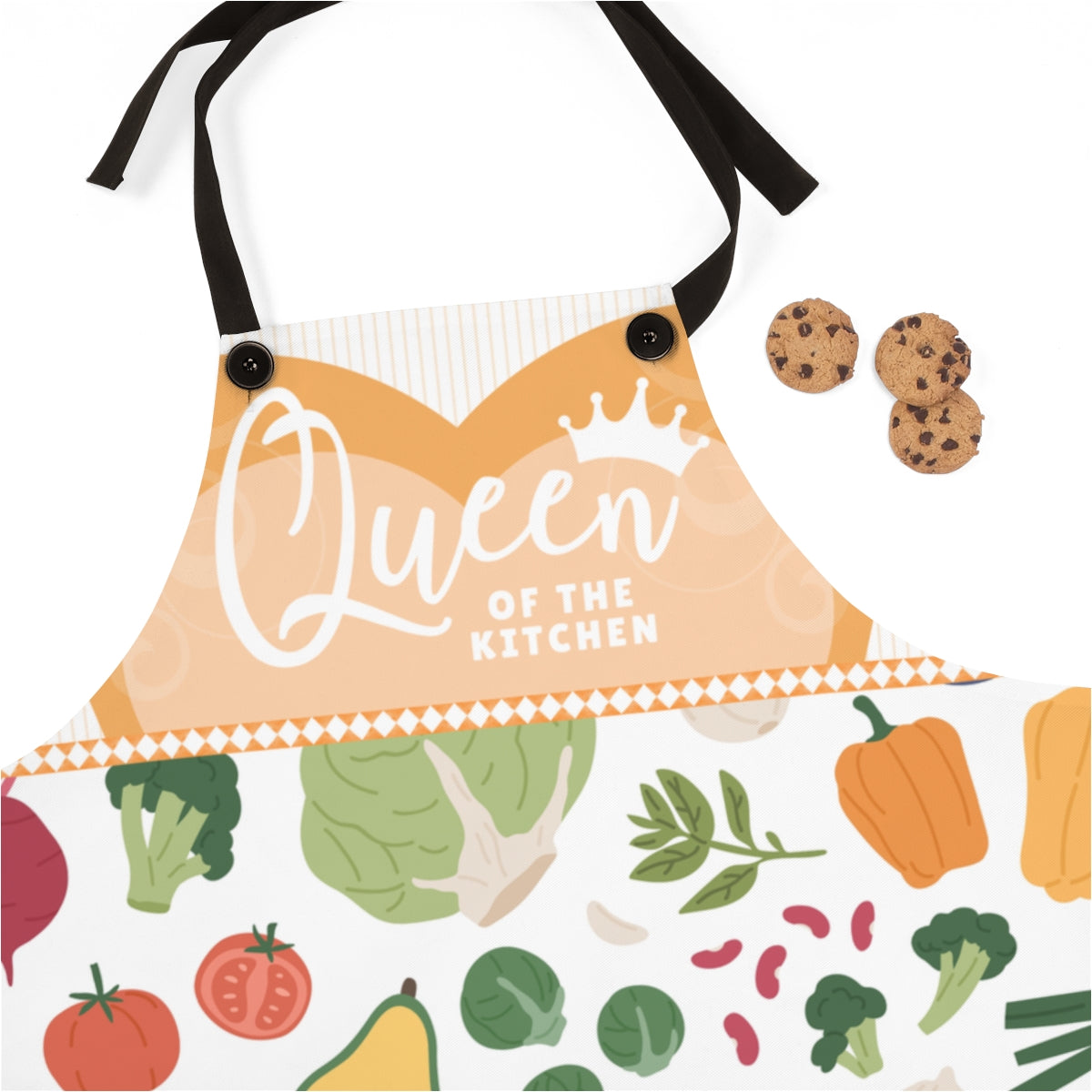 Wife Apron: Veggie Garden Print Apron for My Wife | Spring Queen Gardening Wife Gift