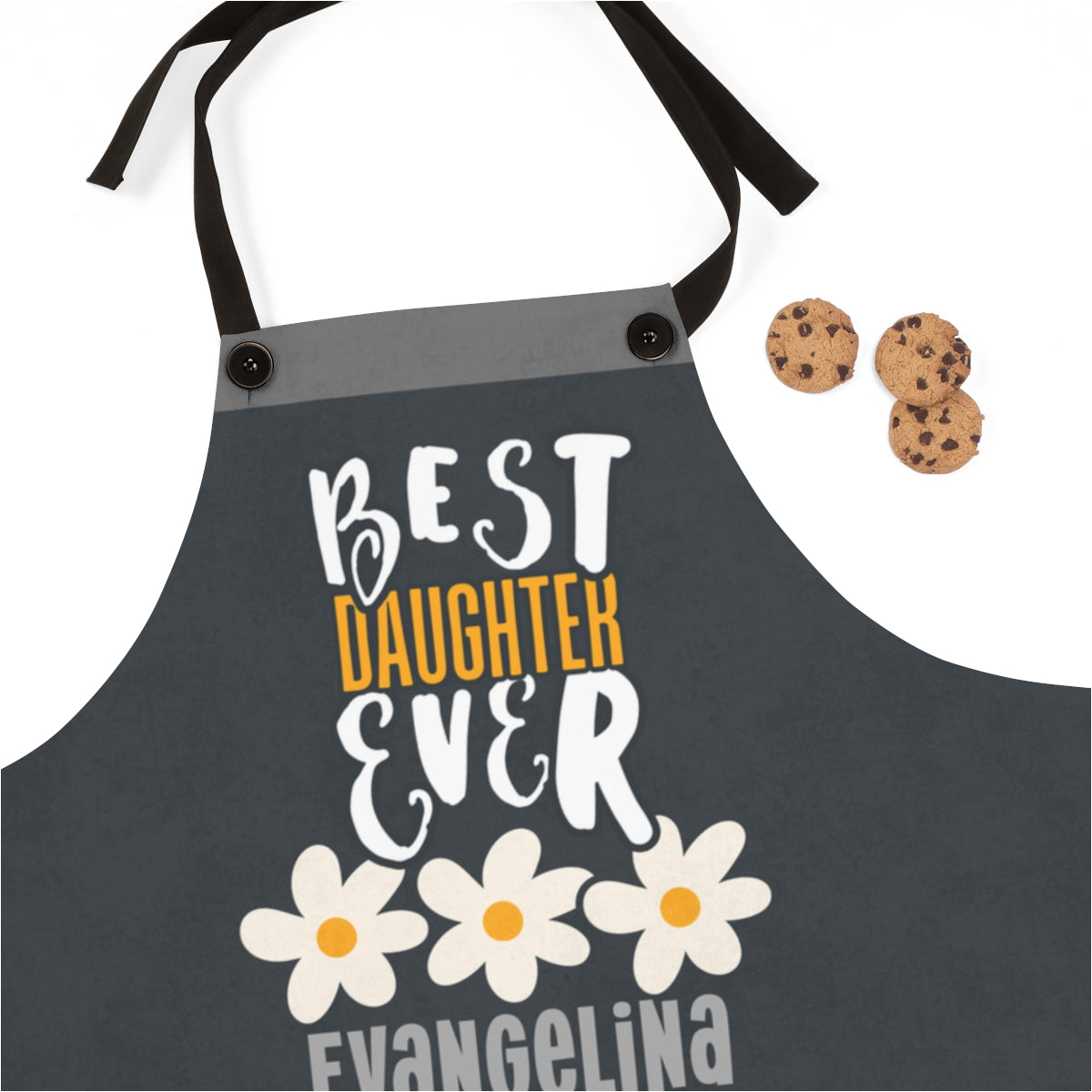 Bonus Daughter Apron: Best Daughter Ever Personalized Rustic Country Apron for Women