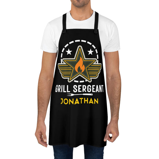 Dad Apron: The Grill Sergeant Dad Apron for Father's Day or Birthdays | Cool Gift for Boss