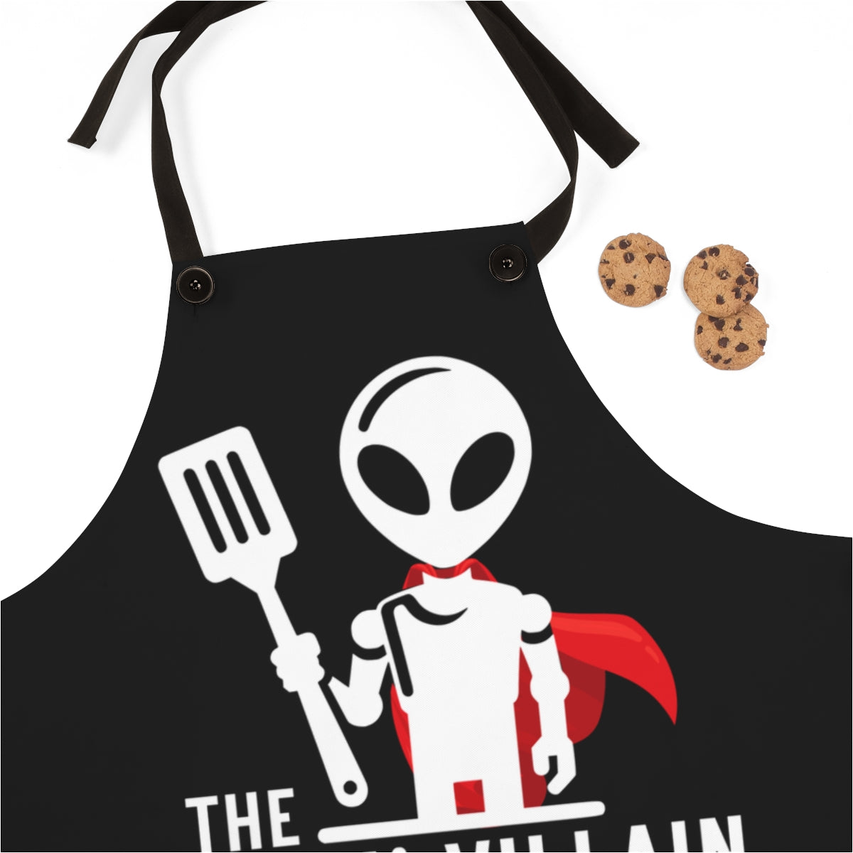 Bonus Son Apron: The Grillin' Villain Alien | Funny Dad Apron | Father's Day Gift for Boss