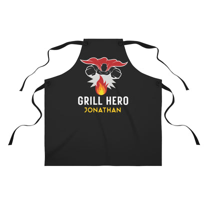 Grandson Apron: The Grill Hero Dad Apron | To My Grandson Father's Day | Funny Apron for Men