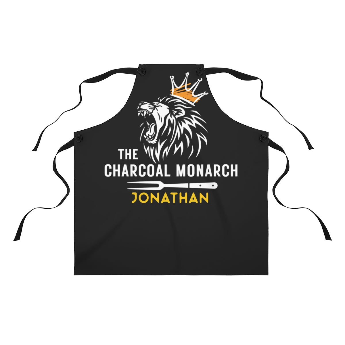 Dad Apron: The Charcoal Monarch Dad Apron for Father's Day | Cool BBQ Gift for Men