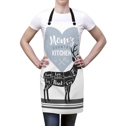 Stepmom Apron: Deer Rustic Country Kitchen Apron for My Stepmother | Stepmom Gift