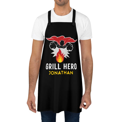 Grandson Apron: The Grill Hero Dad Apron | To My Grandson Father's Day | Funny Apron for Men