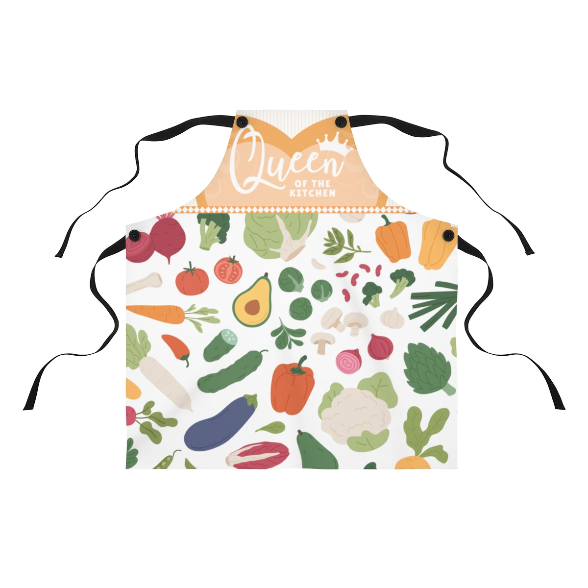 Wife Apron: Veggie Garden Print Apron for My Wife | Spring Queen Gardening Wife Gift