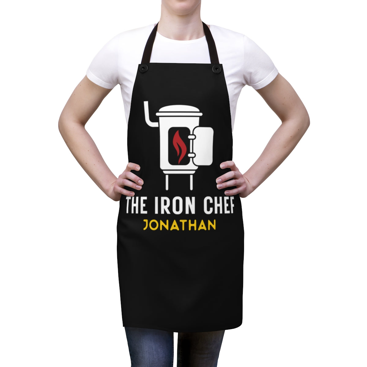 Stepson Apron: The Iron Chef Funny Grilling Apron for Stepson | Father's Day Gift