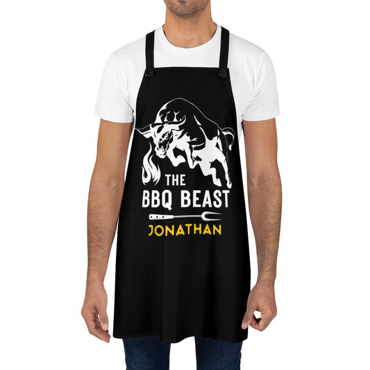 Stepson Apron: The BBQ Beast Grilling Apron for Stepson's Birthday Gift | Birthday Gift