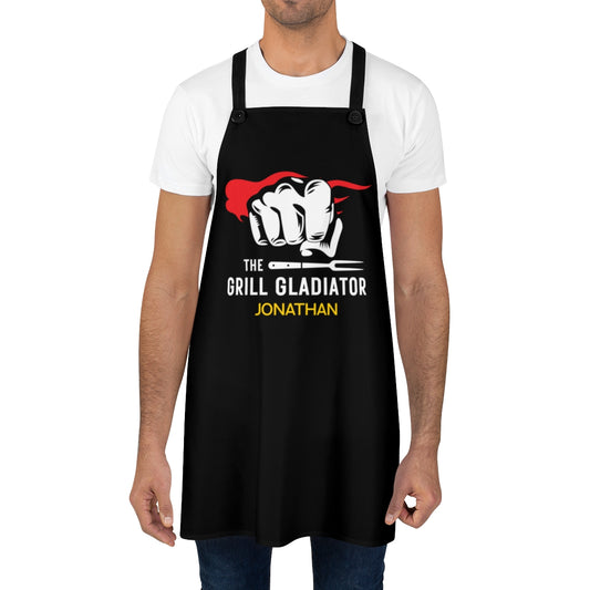 Stepson Apron: The Grill Gladiator Fun Mens Apron | Father's Day Gift for Adult Son