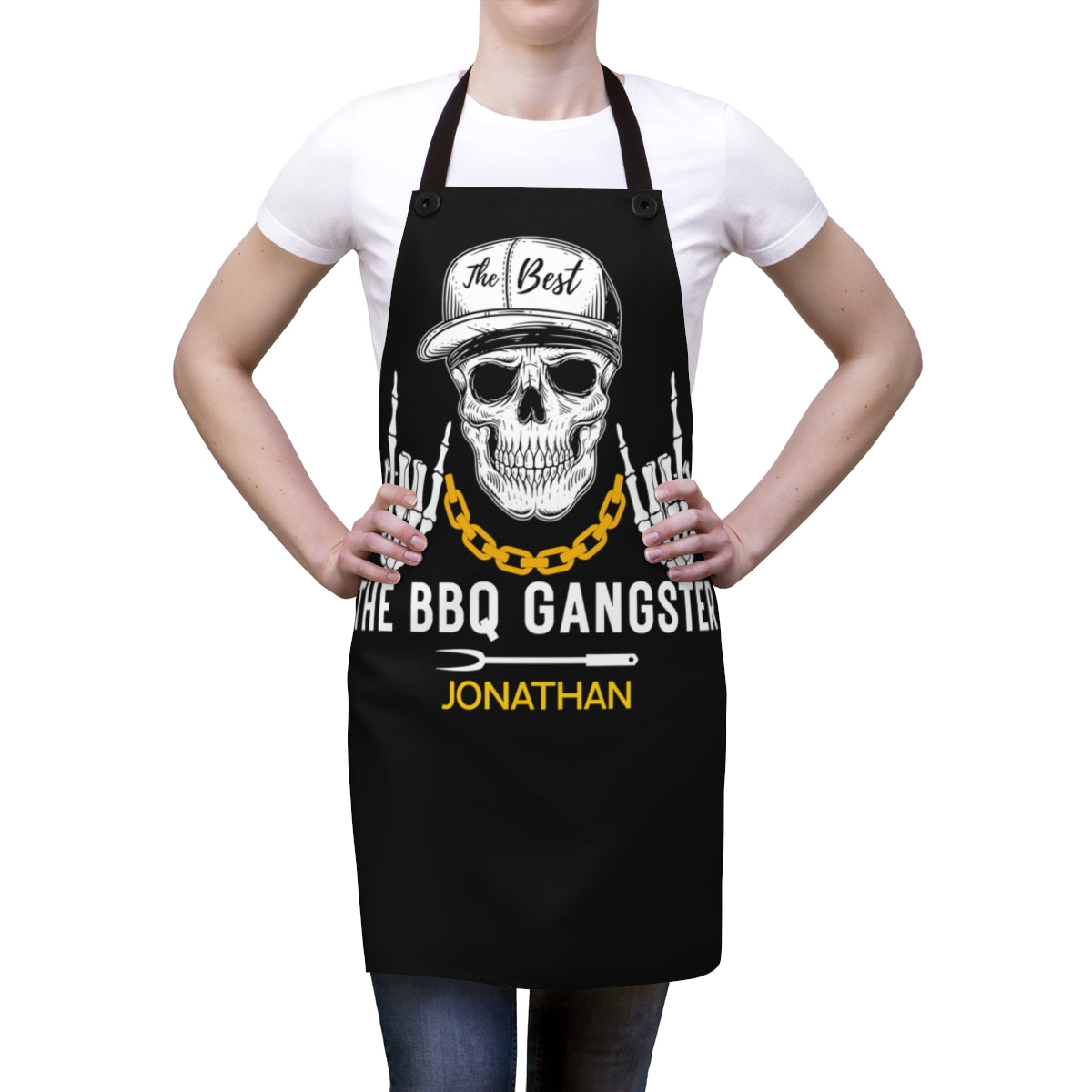 Bonus Son Apron: The BBQ Gangster Dad Grilling Apron for Men | Father's Day Gift