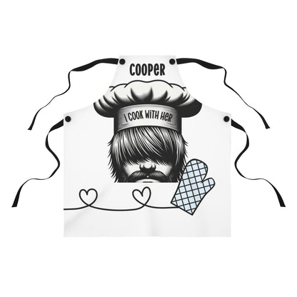 Girlfriend Apron: Fun and Lively Boyfriend Gift Apron | Anniversary Gift for Him