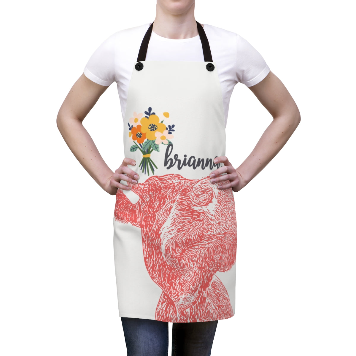 Stepdaughter Apron: Personalized Country Apron for My Beautiful Stepdaughter | Rustic Gift for Daughter