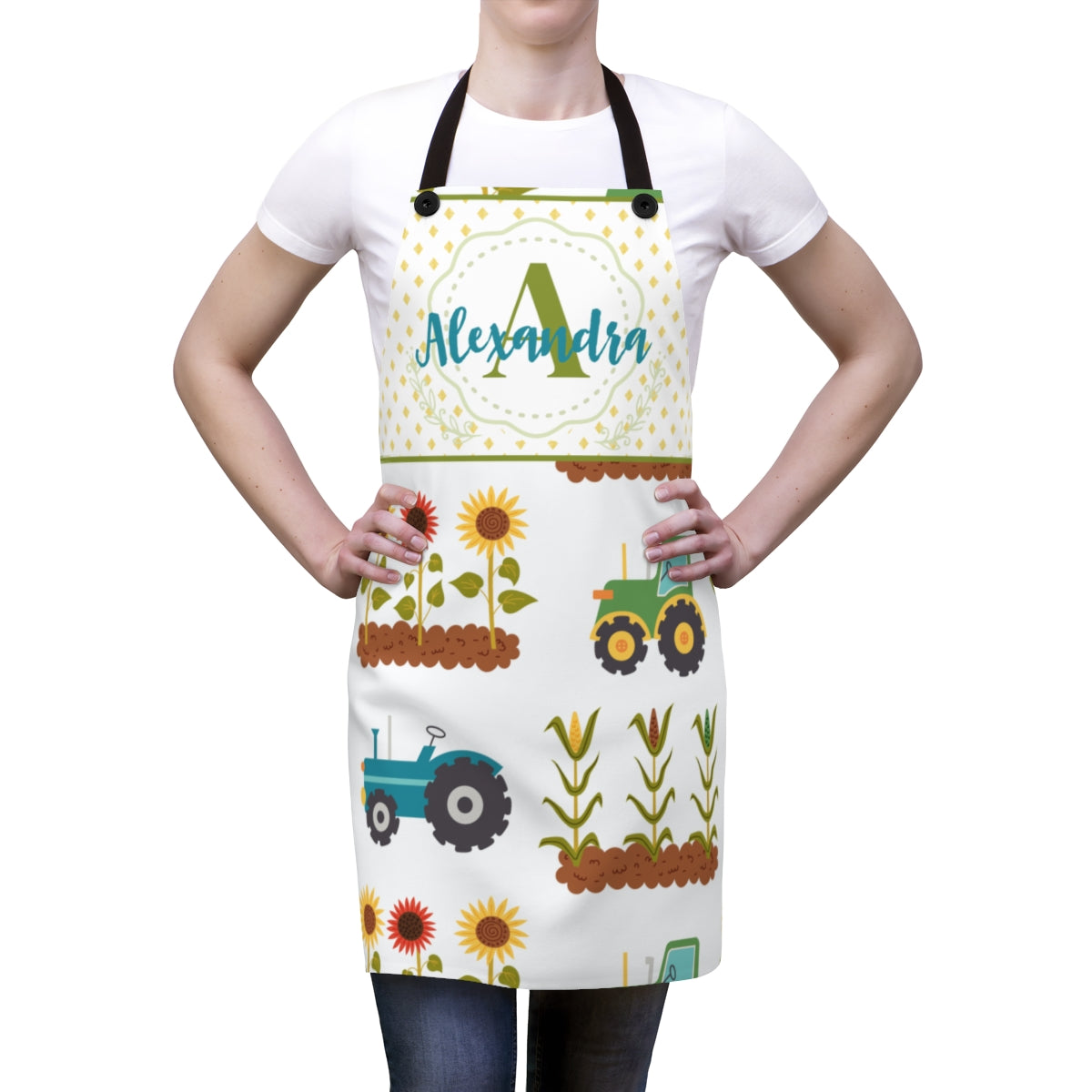 Bonus Mom Apron: Personalized Monogrammed Apron for My Bonus Mother | Gift for Stepmom