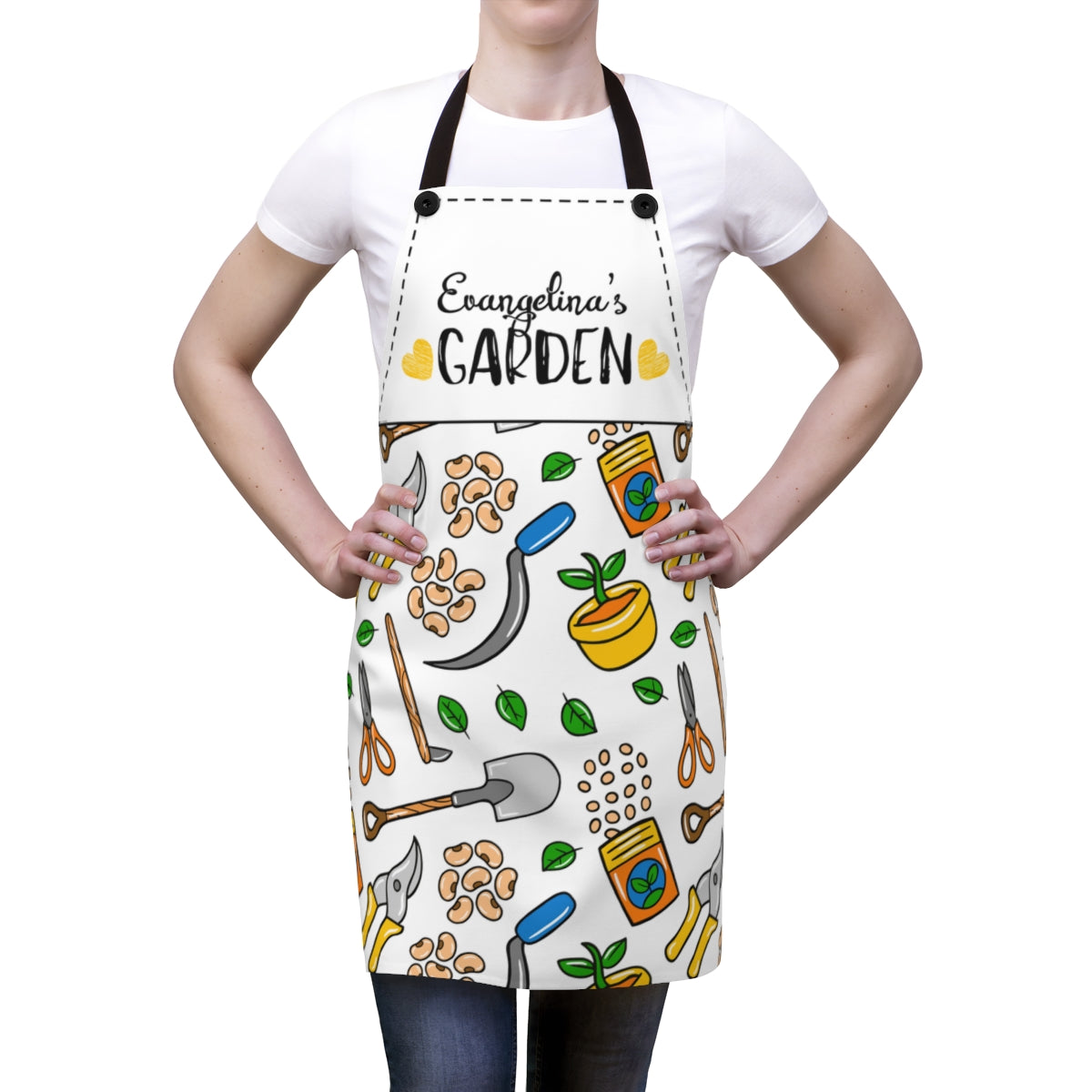 Wife Apron: Personalize a Plant Mom Garden Apron for Wife | Mother's Day Gift for Wife