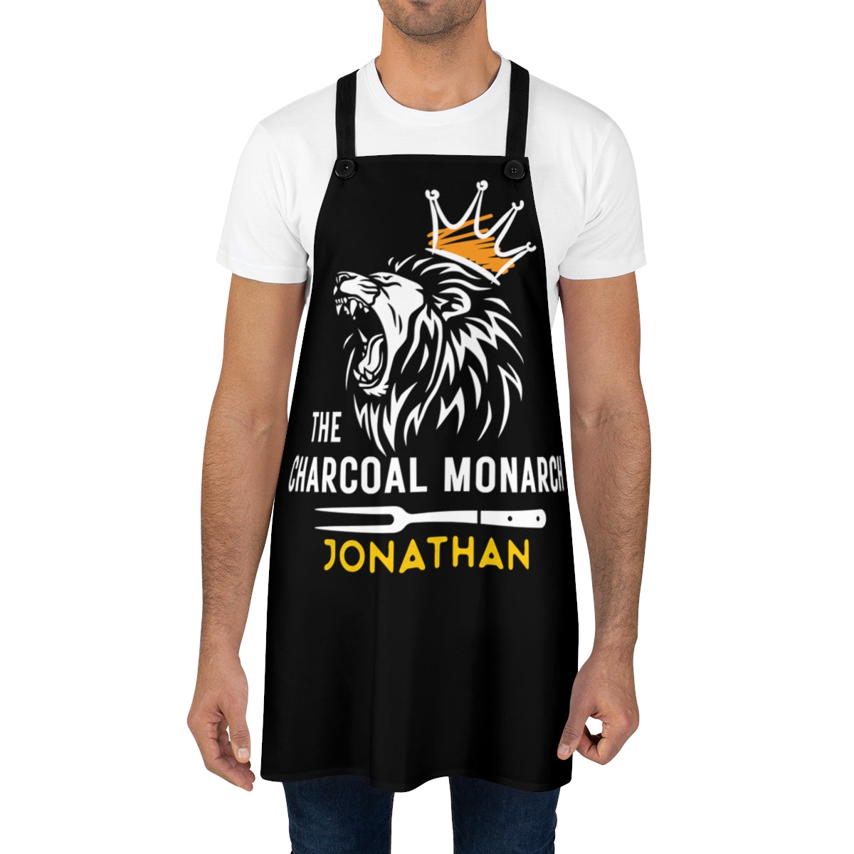 Dad Apron: The Charcoal Monarch Dad Apron for Father's Day | Cool BBQ Gift for Men