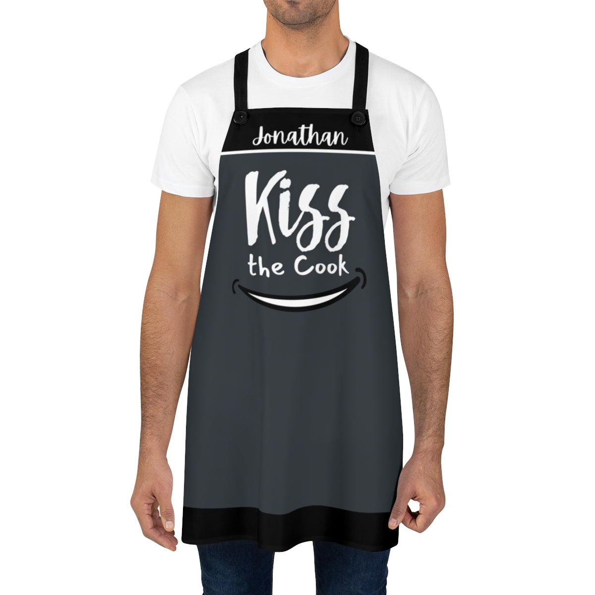 Son Apron: Personalized BBQ Aprons for My Son | Funny Kiss The Cook Apron for Men