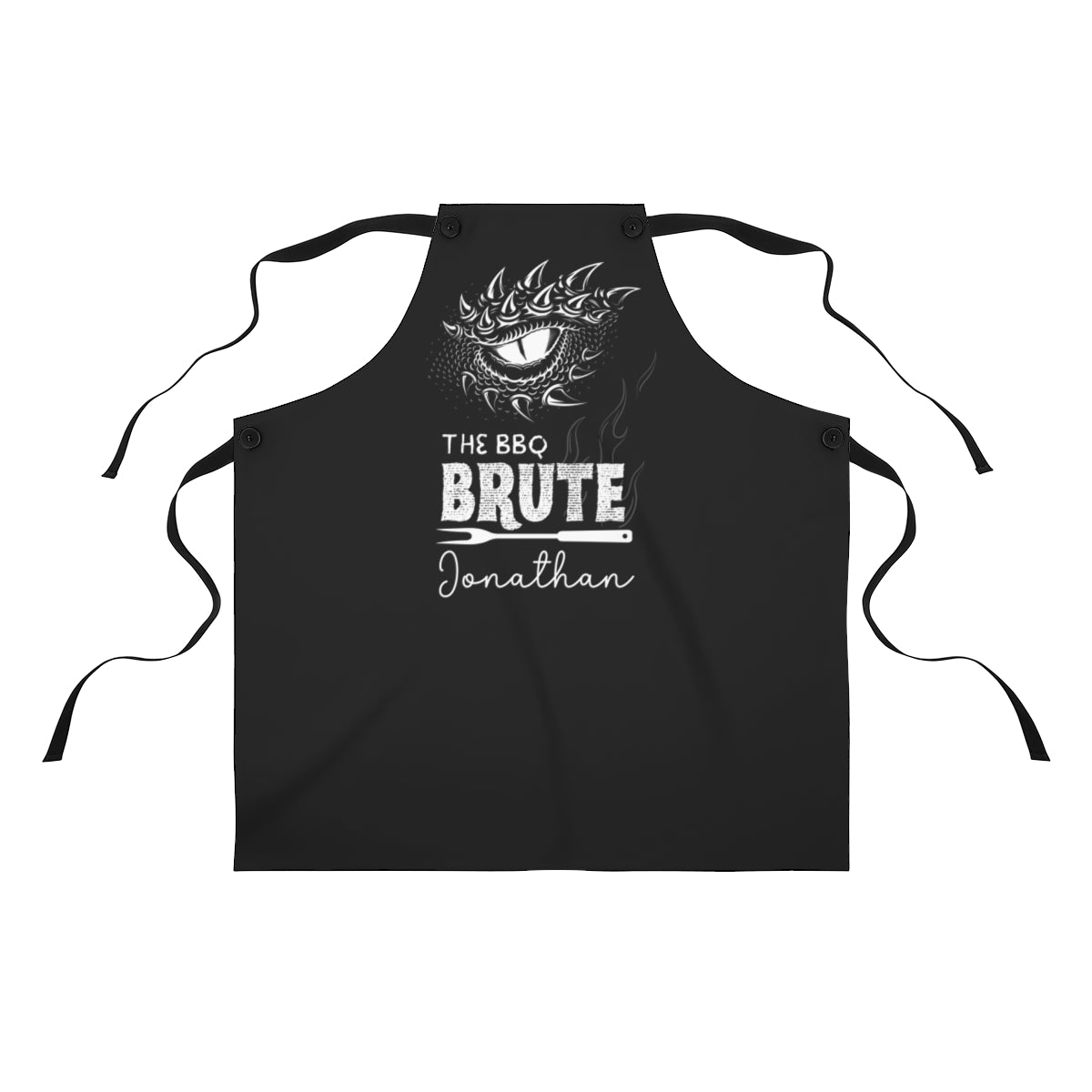 Grandson Apron: Personalized BBQ Brute Dragon Eye Father's Day Gift