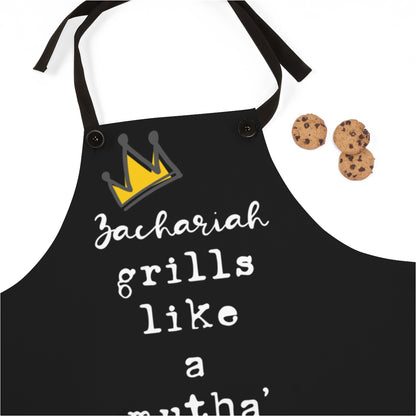 Son Apron: Personalized Graffiti Apron for My Son | BBQ Birthday Gift for Men