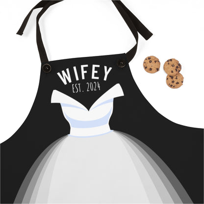 Couples Aprons: Newlyweds Gift for Daughter | Wedding Day Gift to Fiancé | 1st Year Anniversary