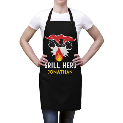 Grandson Apron: The Grill Hero Dad Apron | To My Grandson Father's Day | Funny Apron for Men