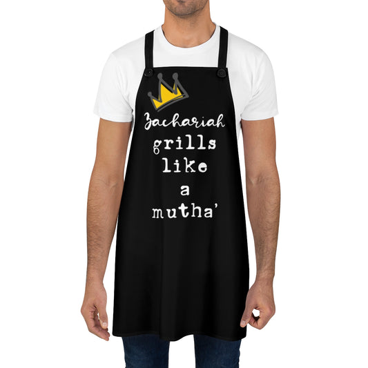 Son Apron: Personalized Graffiti Apron for My Son | BBQ Birthday Gift for Men