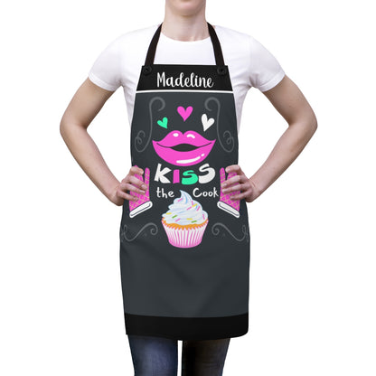 Bonus Daughter Apron: Beautiful Personalized Gift for My Daughter | Kiss The Cook Kitchen Apron