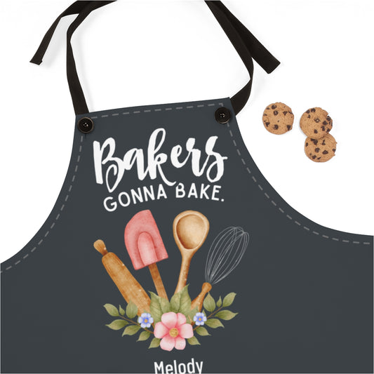 Bonus Daughter Apron: Bakers Gonna Bake Personalized Country Kitchen Apron for My Daughter