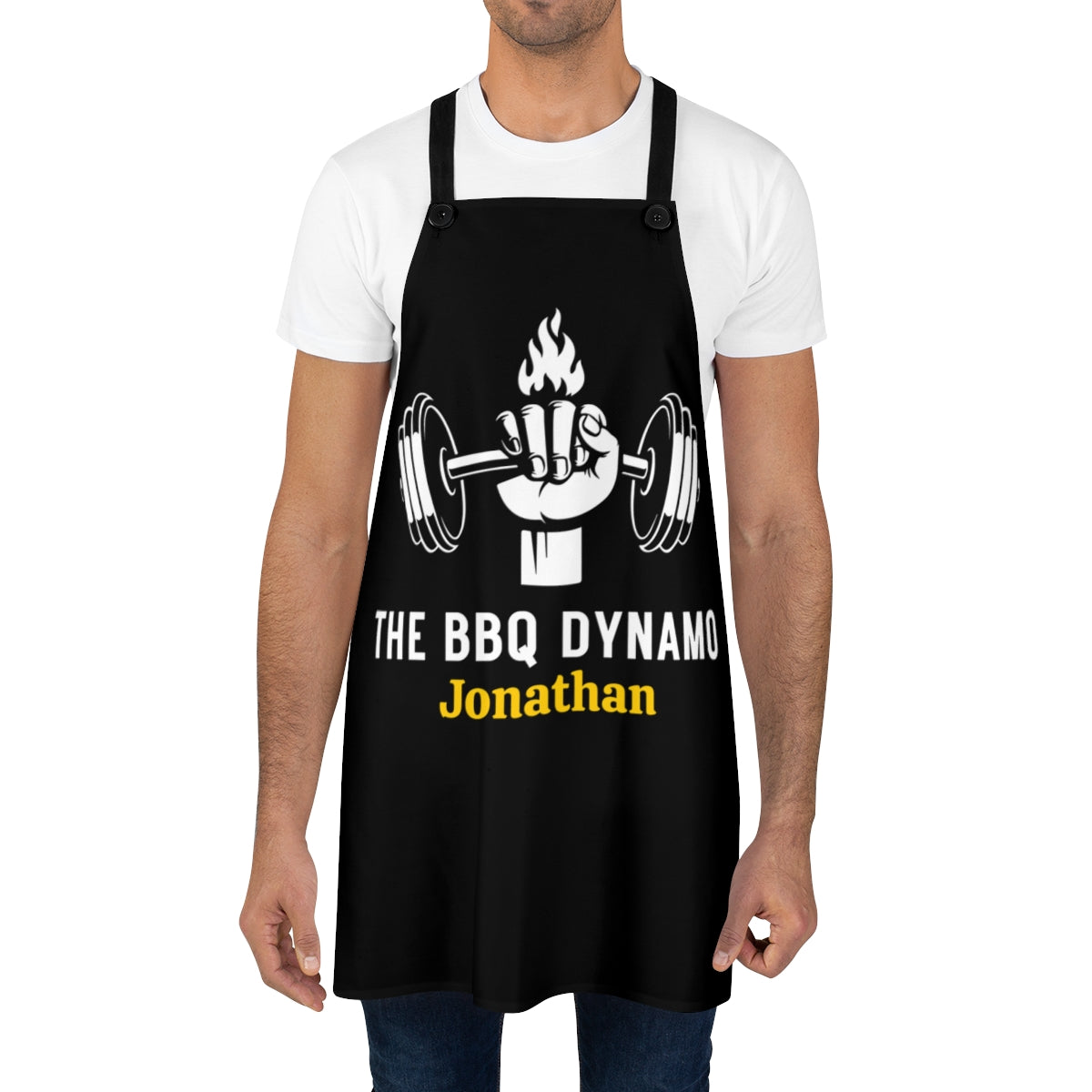 Bonus Dad: Personalized BBQ Apron | Crown Dad The BBQ Dynamo in Your House