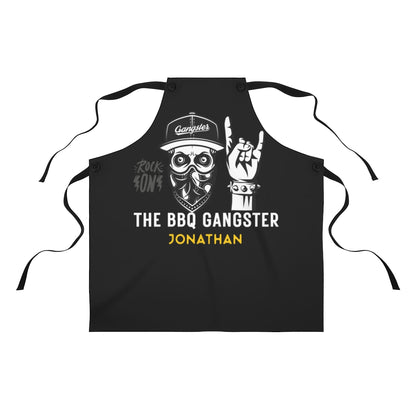 Bonus Son Apron: The Funny BBQ Gangster Grillin' Apron for Dad | Father's Day Gift