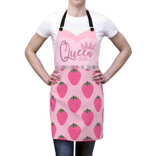 Grandma Apron: Personalized Strawberry Kitchen Country Apron for Mimi | Mother's Day Gift