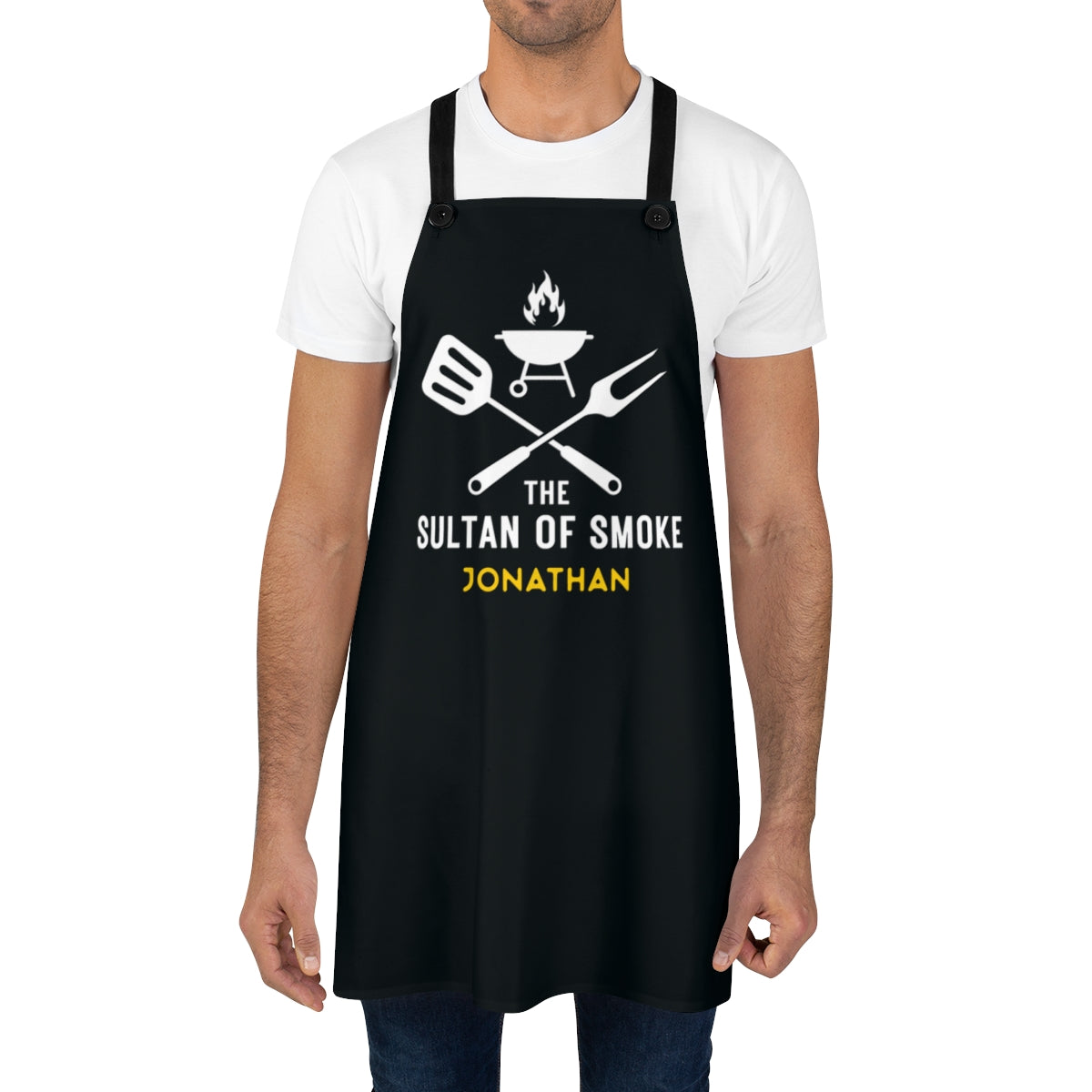 Stepdad Apron: Personalized The Sultan of Smoke BBQ Apron for My Stepfather | BDay Gift