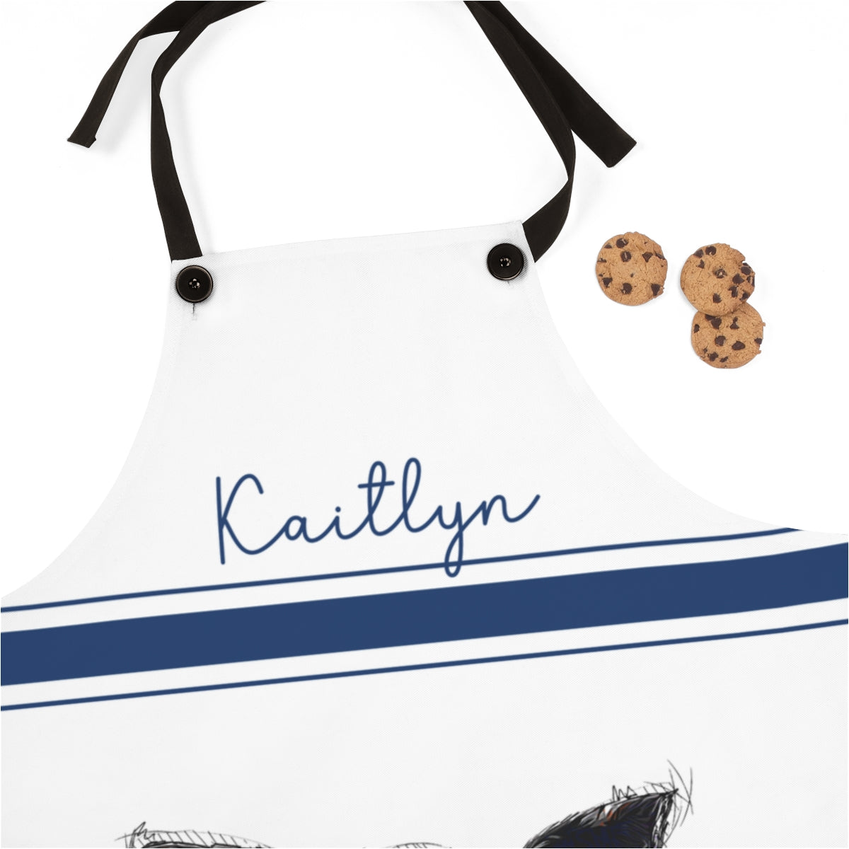 Mom Apron: Personalized Cute Pig Country Apron for My Mother | Kitchen Gift