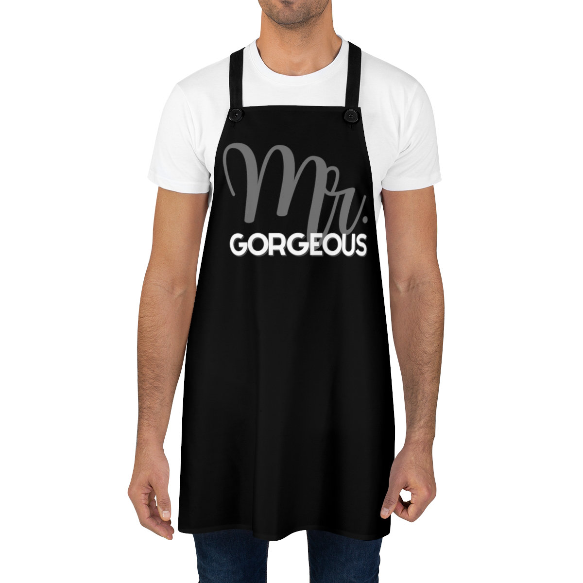 Husband Apron: Mr. Cool Sexy Calm BBQ Aprons for Husband | Boyfriend Father's Day Gift