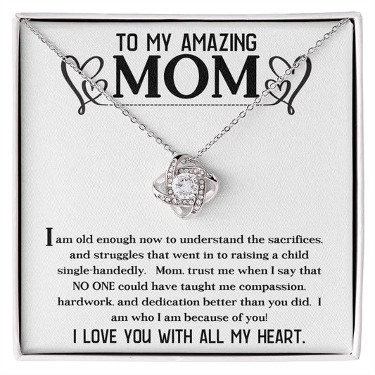 A Necklace for My Mom: To My Amazing Mom - From Adult Child | Forever Love Necklace Gift Box