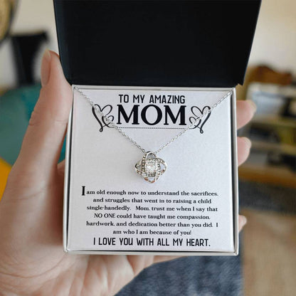 A Necklace for My Mom: To My Amazing Mom - From Adult Child | Forever Love Necklace Gift Box