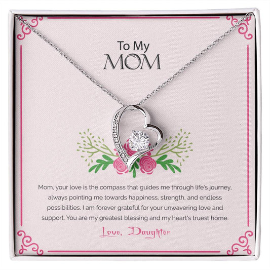 To My Mom | You Are My Greatest Blessing - Forever Love Necklace