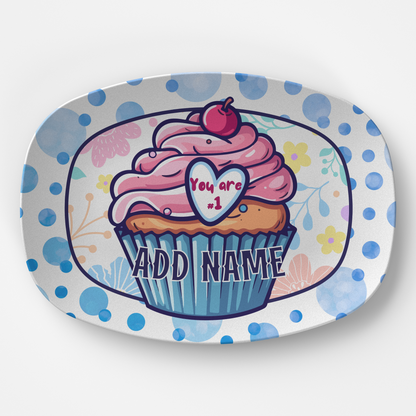 Bonus Mom Platter: Personalized Cupcake Plate for Moms, Grandmas, or Stepmoms