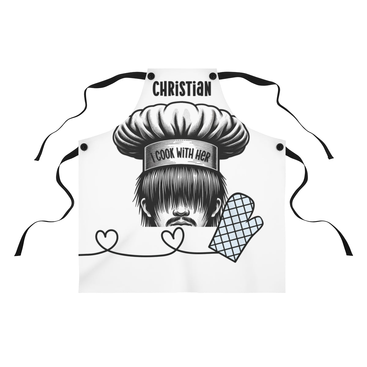 Girlfriend Apron: Fun and Lively Boyfriend Gift Apron | Anniversary Gift for Him