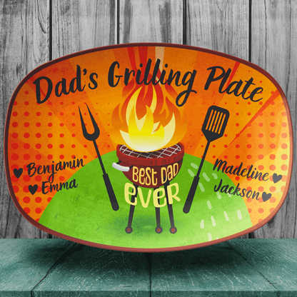 Dad Platter: Personalized Grilling Platter for Father's Day | Unique Birthday Gift for Men