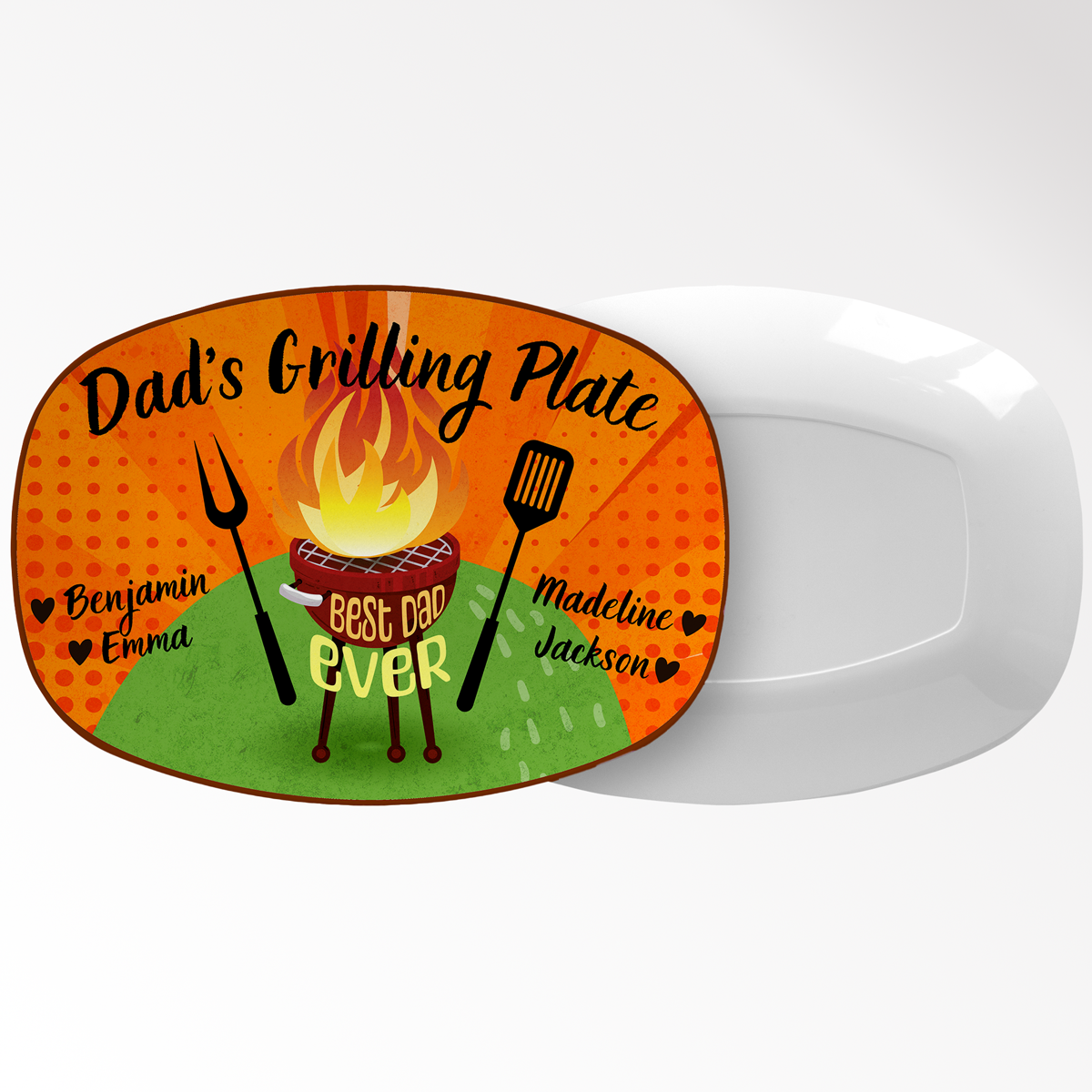 Dad Platter: Personalized Grilling Platter for Father's Day | Unique Birthday Gift for Men