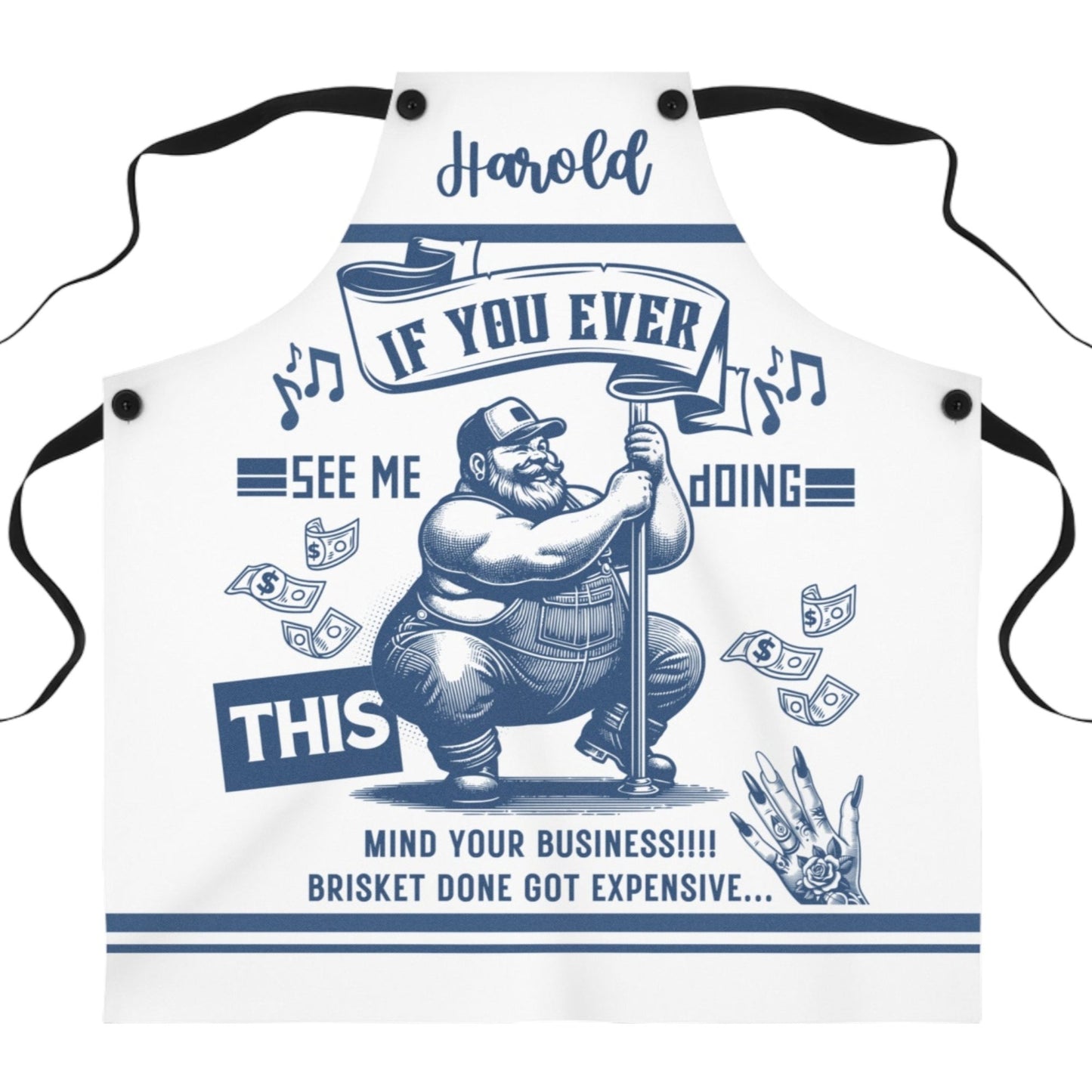 Grandpa Apron: Funny Birthday or Christmas Gift for Grandpa | Funny BBQ Gift for Men | Boss Gift