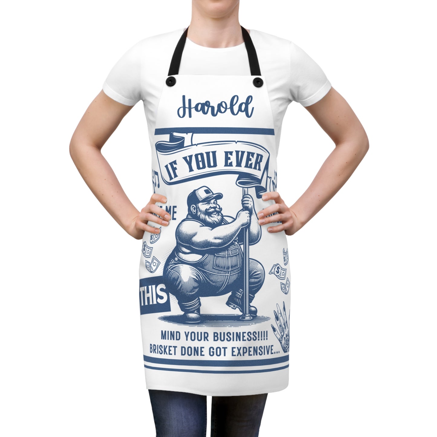 Grandpa Apron: Funny Birthday or Christmas Gift for Grandpa | Funny BBQ Gift for Men | Boss Gift