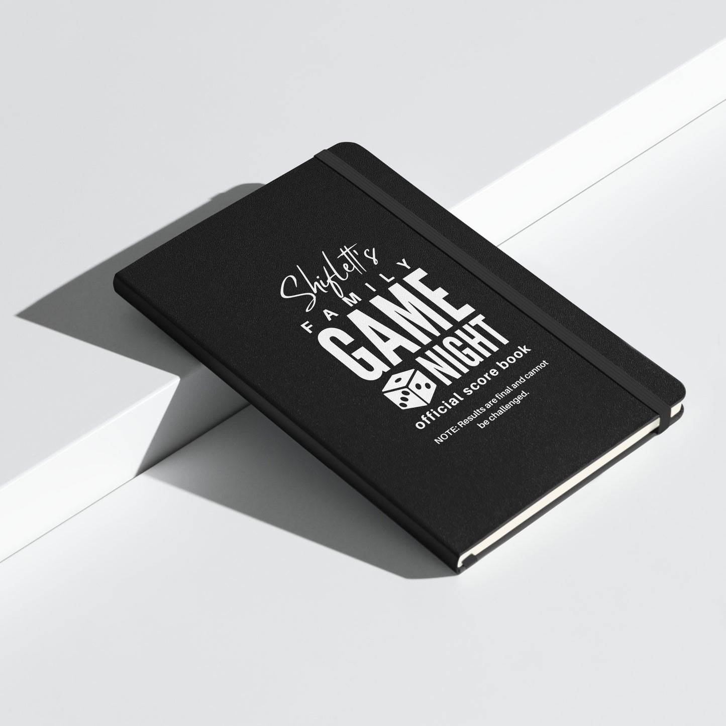 Journal: Family Game Night Official Score Book | Black Notebook for Parties & Games