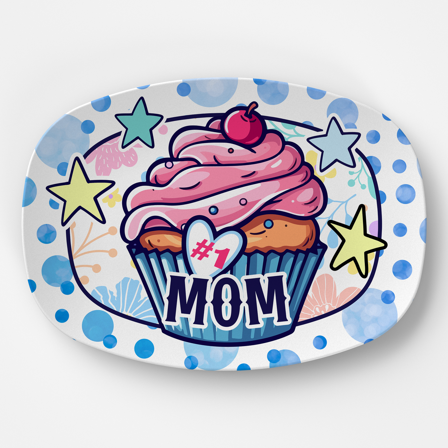 Mom Platter: The Number One Mom Tea Tray | Mother's Day, or Birthday Platters for Moms